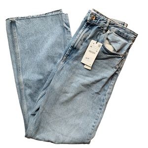 Zara | Zara High Rise Full Length Distressed Jeans 14